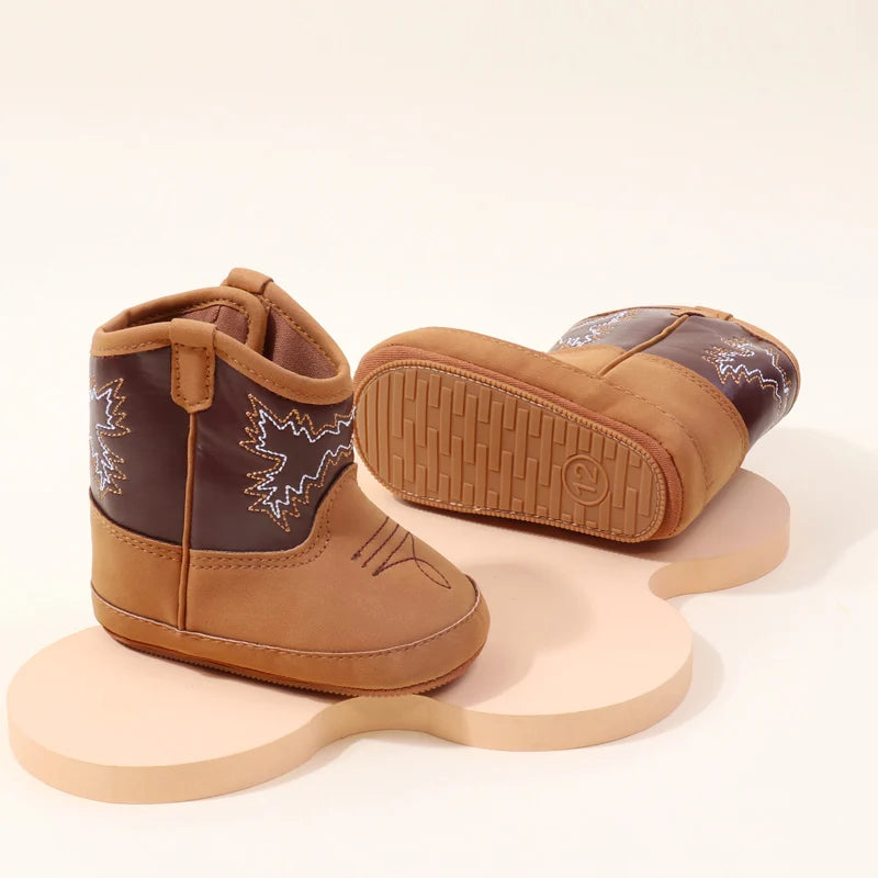 Baby PU Leather Boots – Soft Prewalker Shoes for Boys & Girls