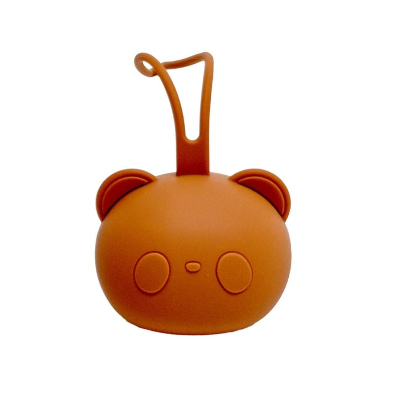 Bear Shaped Silicone Pacifier Case – Dustproof Soother Storage Bag for Babies and Toddlers