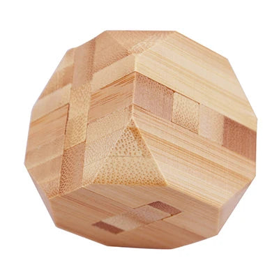 Wooden Kong Ming Lock Lu Ban Puzzle Toy for Kids & Adults – Brain Teaser 3D Montessori Game
