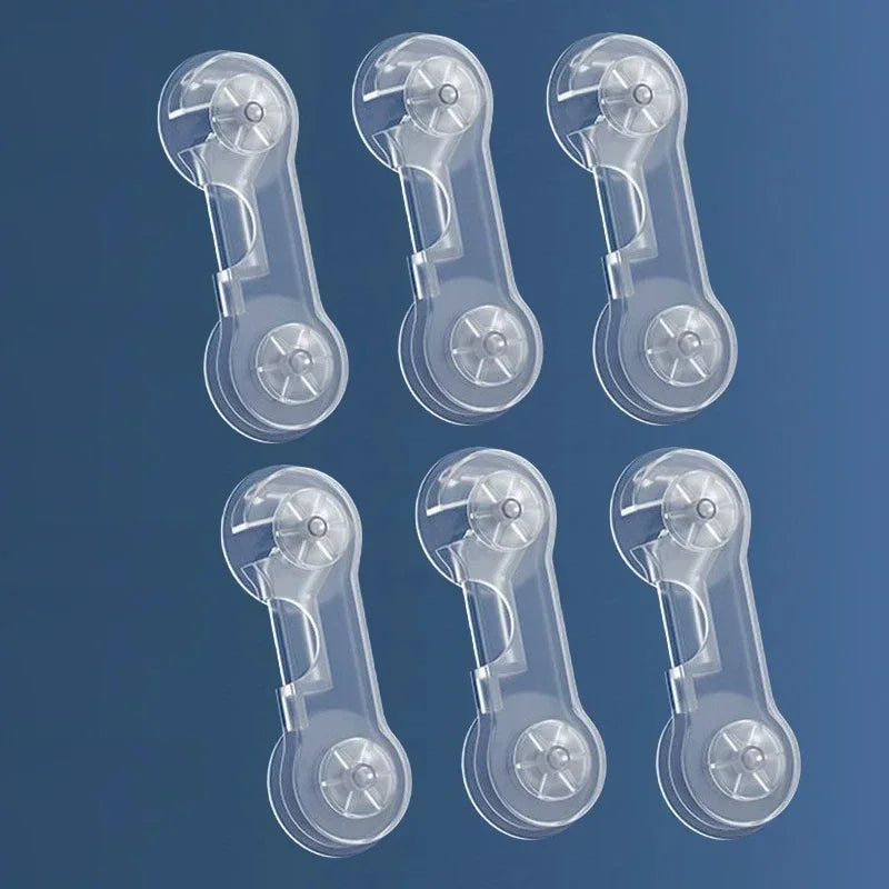 4/6pcs Baby Safety Drawer Locks – Anti-Pinch Cabinet & Fridge Lock Buckles