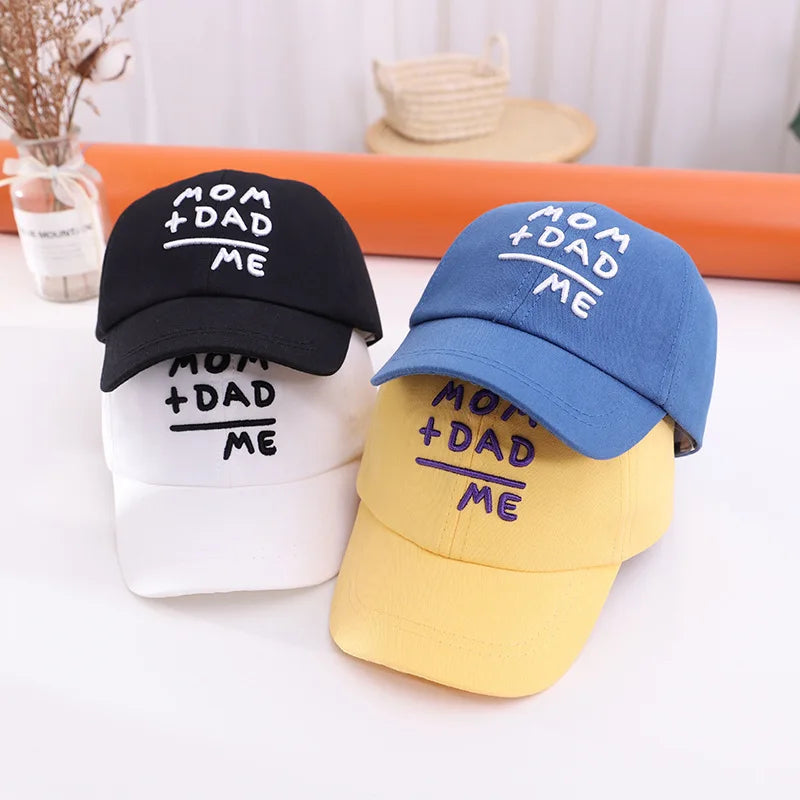 Adjustable Cotton Baby Baseball Cap – Letter Embroidery Snapback Hat for 1–3Y