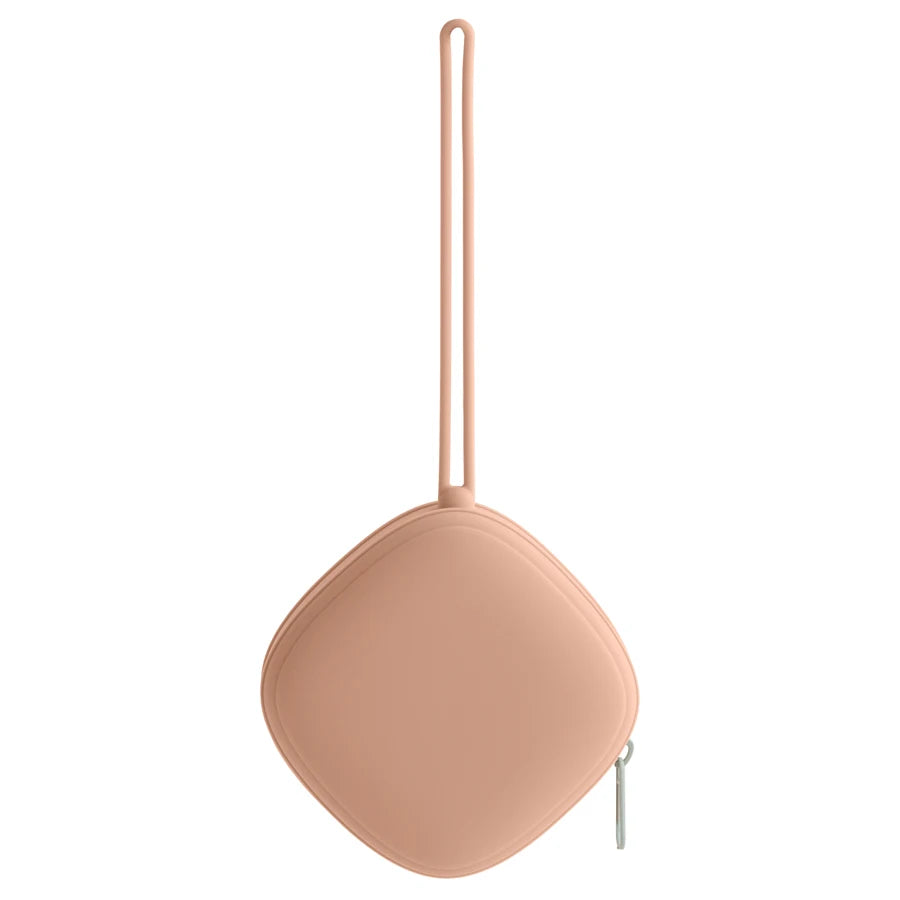 Portable Silicone Baby Pacifier Holder Case – Food Grade Zipper Soother Box for On-the-Go Use