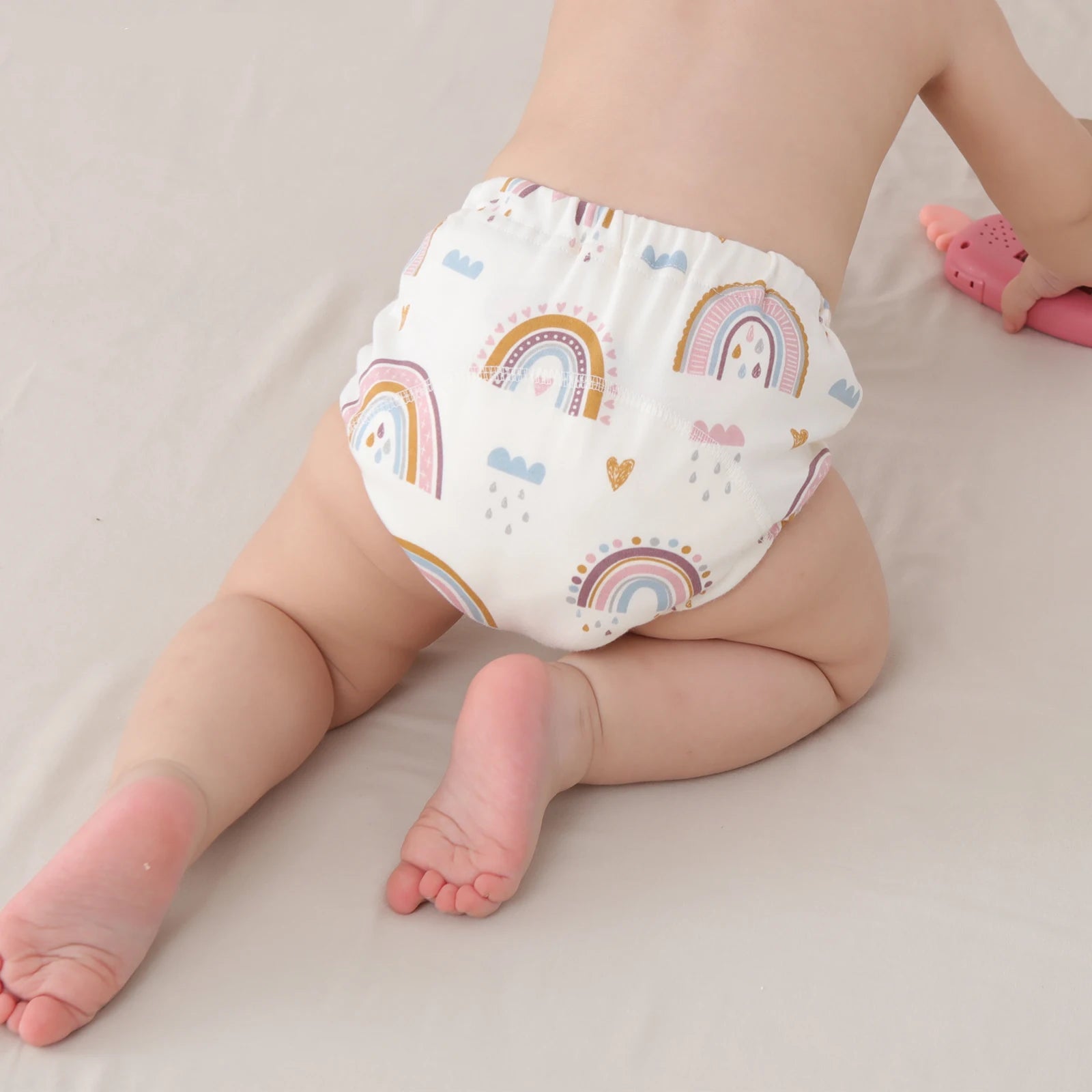 3-Pack Baby Training Pants – Reusable Cotton Waterproof Diaper Underwear (12–15kg)