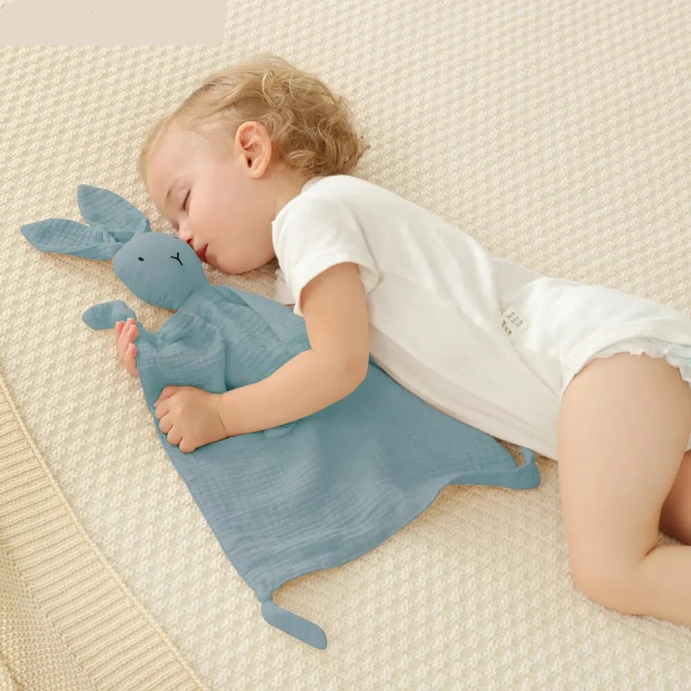 Muslin Baby Comfort Towel – Soft Cotton Soothe Blanket & Sleep Toy for Newborns