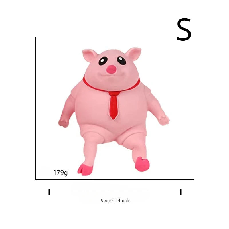 Cute Pink Pig Squeeze Toy – Stress Relief Animal Doll for Kids
