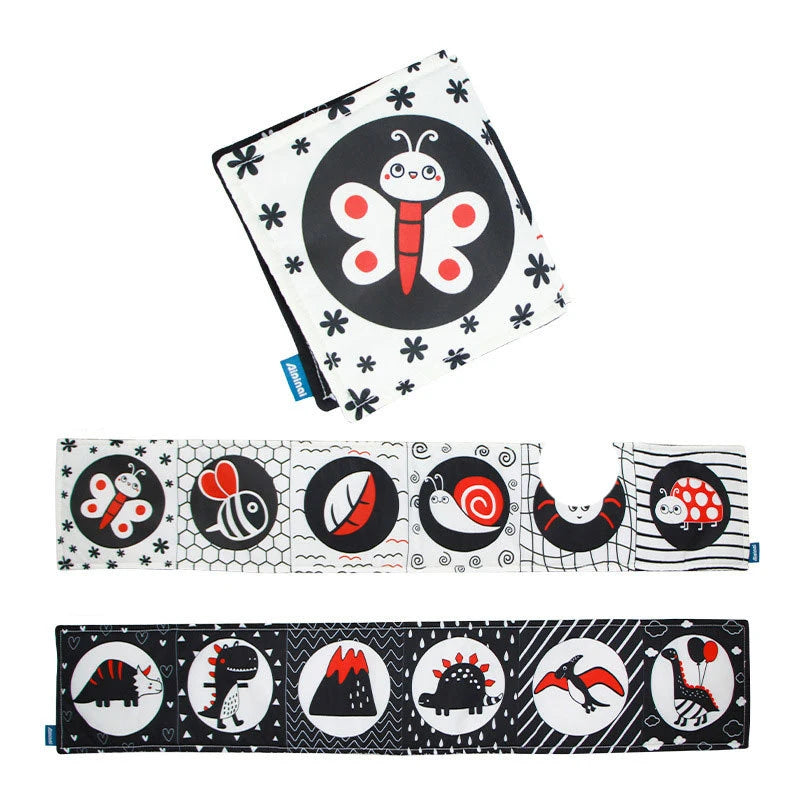 Soft Baby Cloth Book – Sensory Learning Toy for Infants Aged 0–12 Months