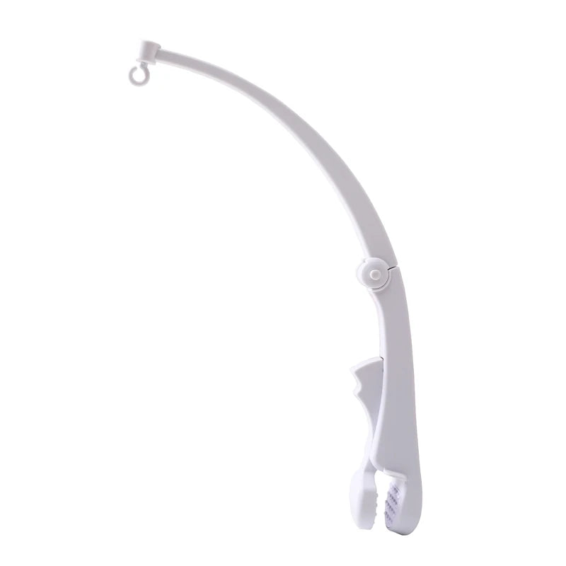 Baby Wooden Crib Mobile with Cartoon Rabbit Rattles | Bed Bell Toy & Arm Bracket for Newborns