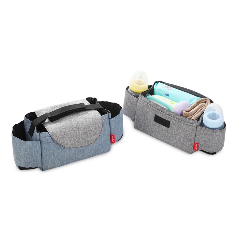 Baby Bottle & Diaper Storage Bag – Insulated Mummy Organiser for Strollers
