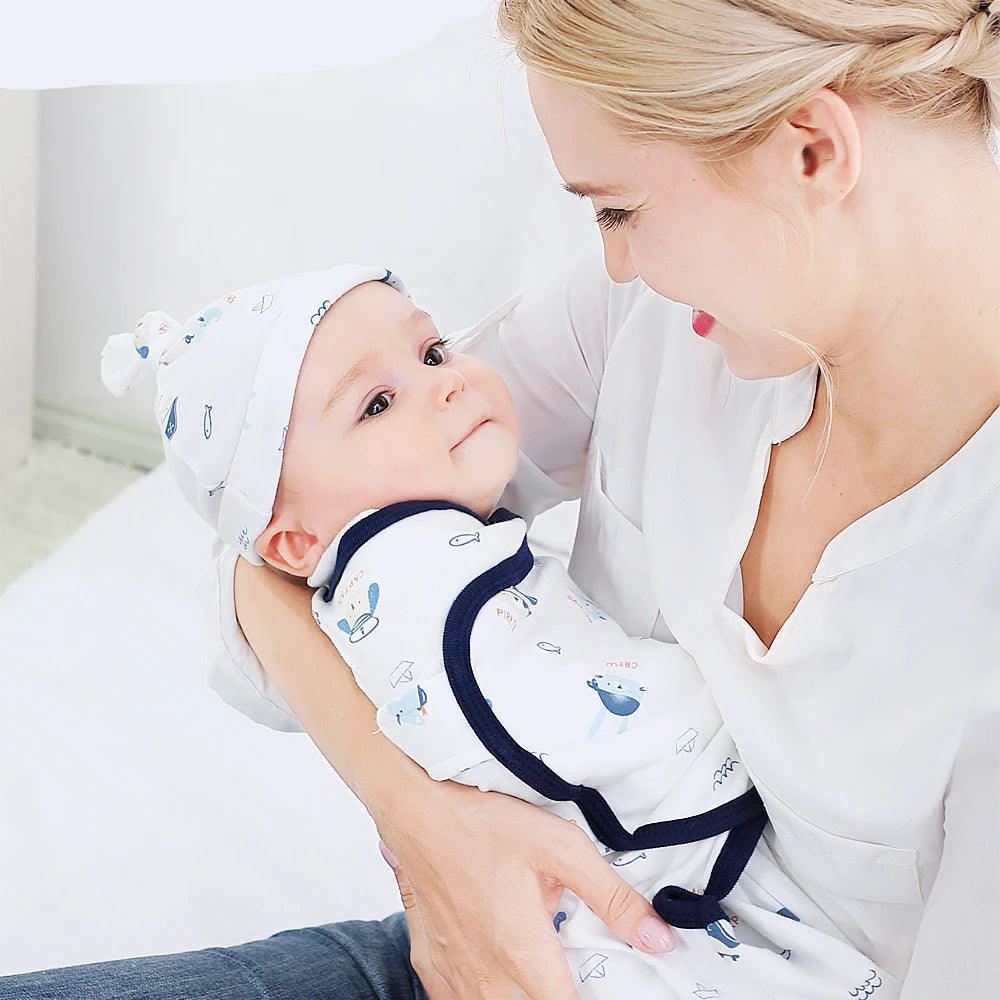 Baby Swaddle Wrap – Soft Cotton Cocoon Blanket for Newborns (0–12M)