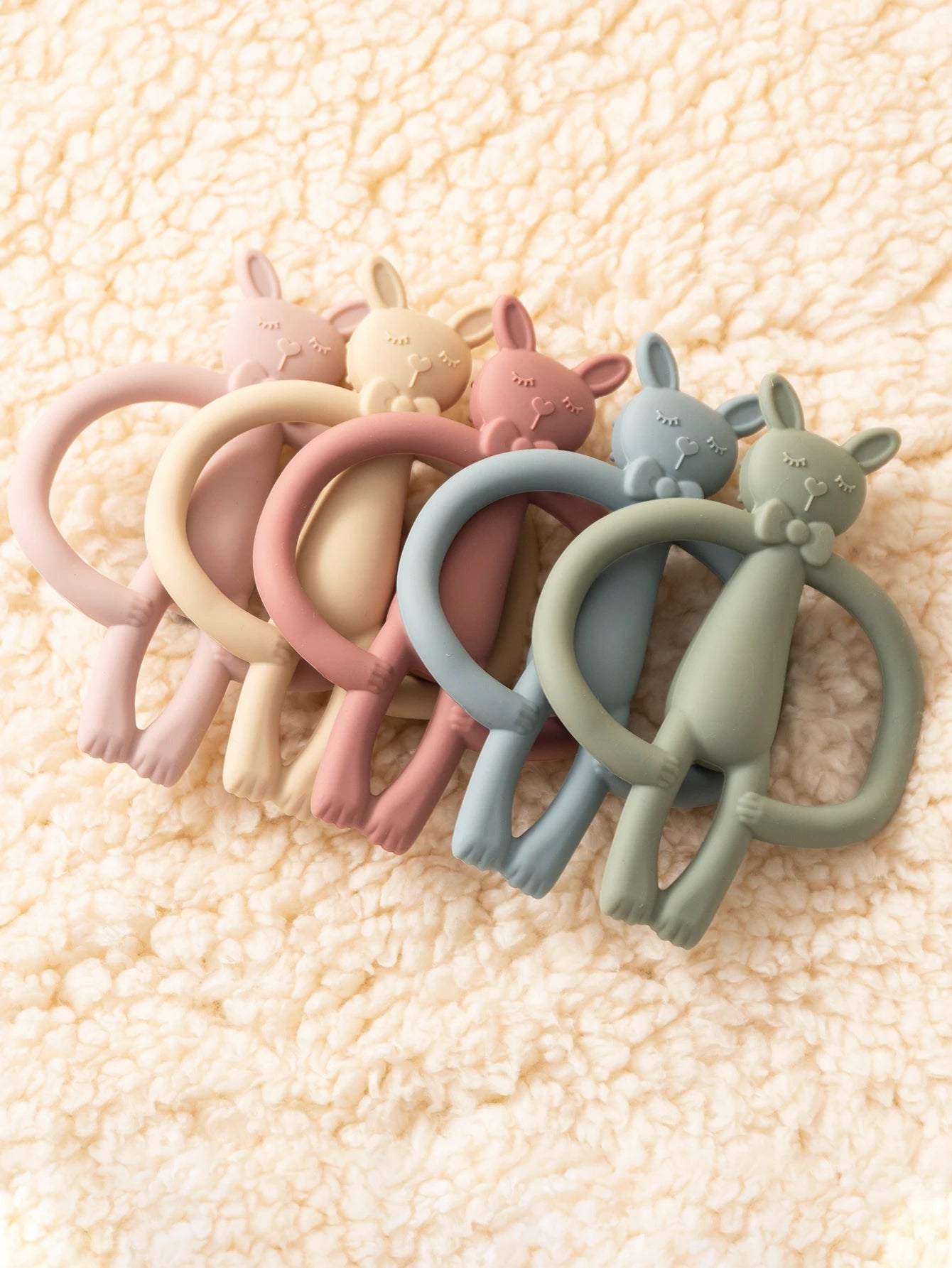 Silicone Rabbit Baby Teether – BPA Free Infant Chewing Toy