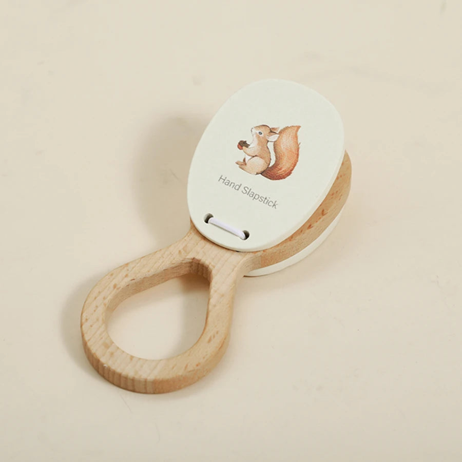 Montessori Musical Instruments Toy Set – Wooden Rattle, Drum, and Xylophone for Babies and Toddlers