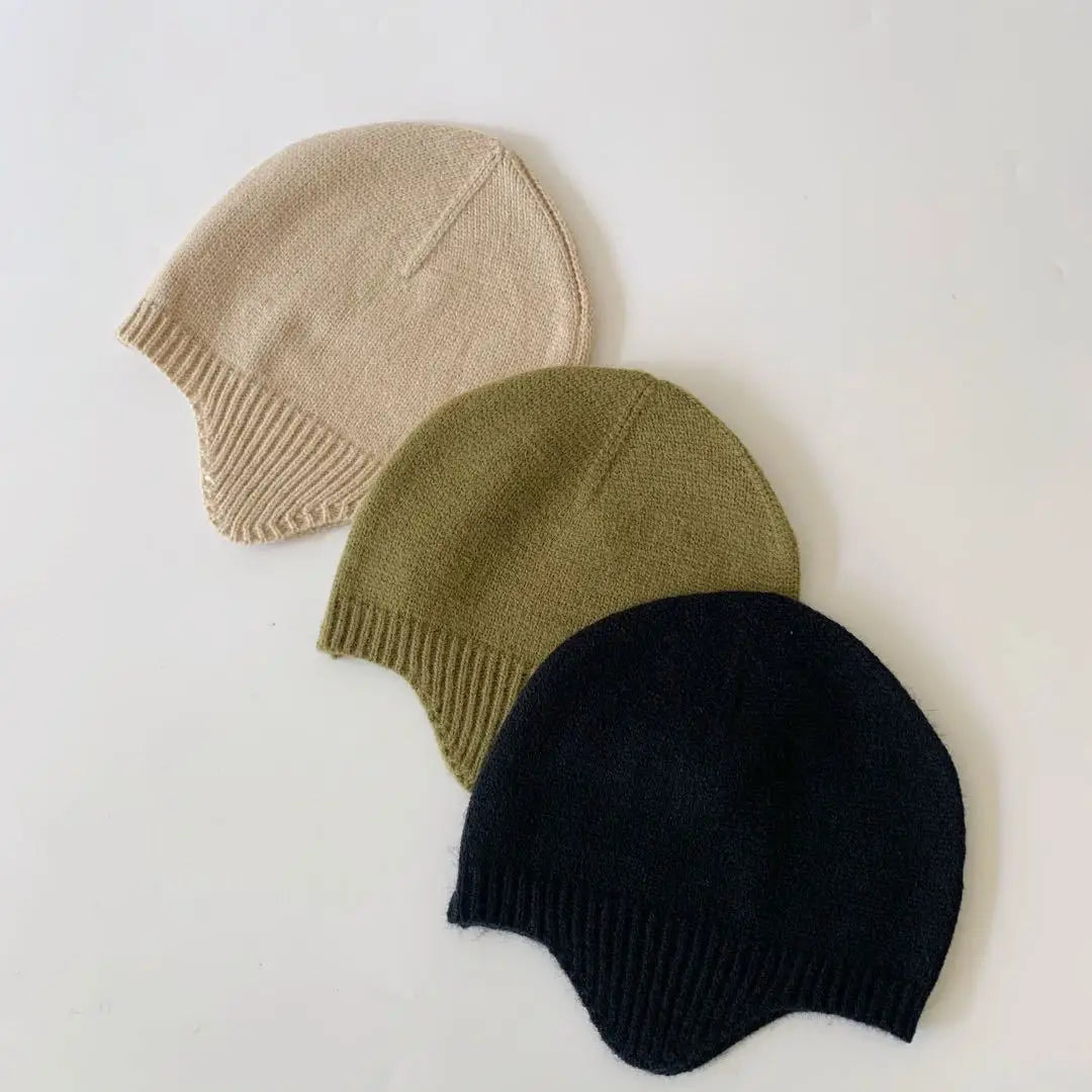 Baby Knit Hat – Korean Style Winter Beanie for Boys & Girls (Photography Prop)