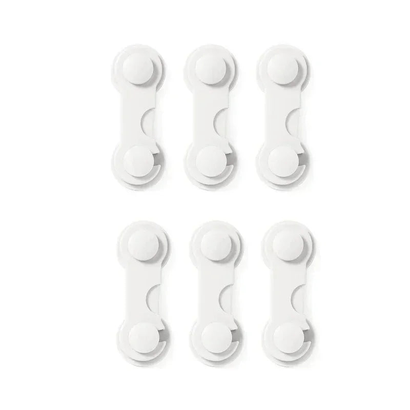 4/6pcs Baby Safety Drawer Locks – Anti-Pinch Cabinet & Fridge Lock Buckles
