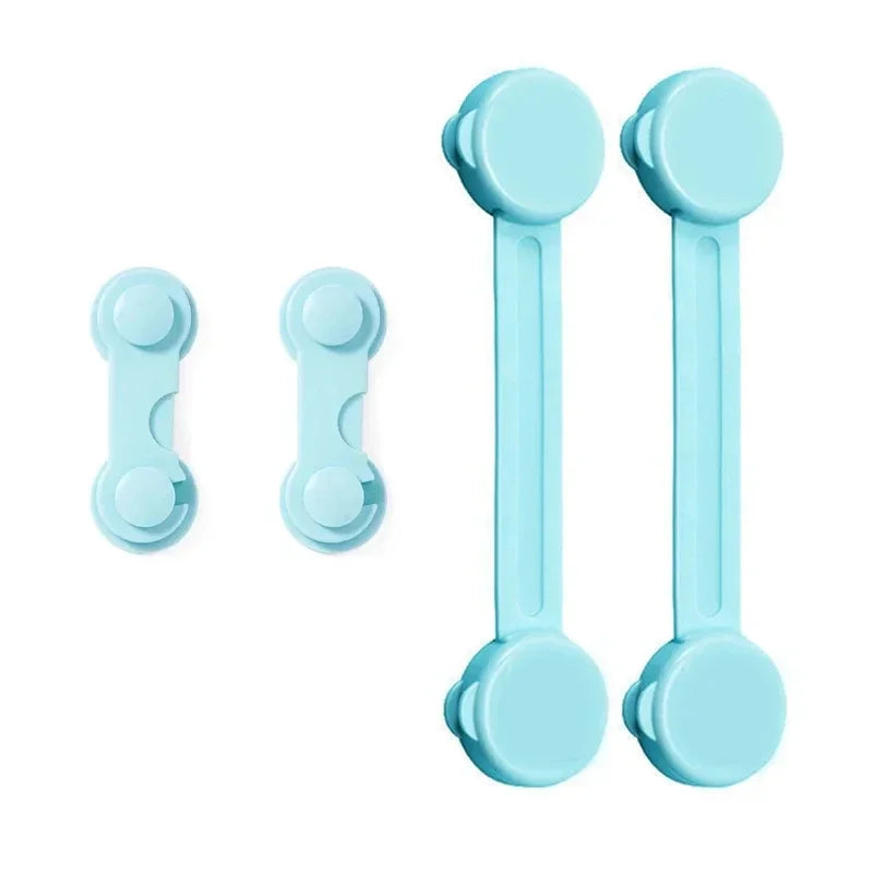 4/6pcs Baby Safety Drawer Locks – Anti-Pinch Cabinet & Fridge Lock Buckles