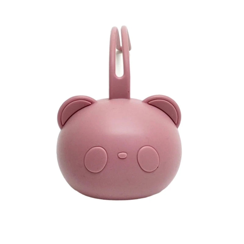 Bear Shaped Silicone Pacifier Case – Dustproof Soother Storage Bag for Babies and Toddlers
