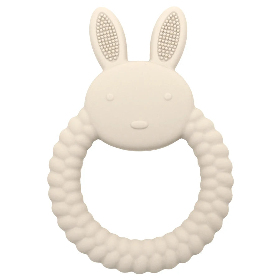 Silicone Rabbit Baby Teether – BPA-Free Cartoon Teething Toy for Infants