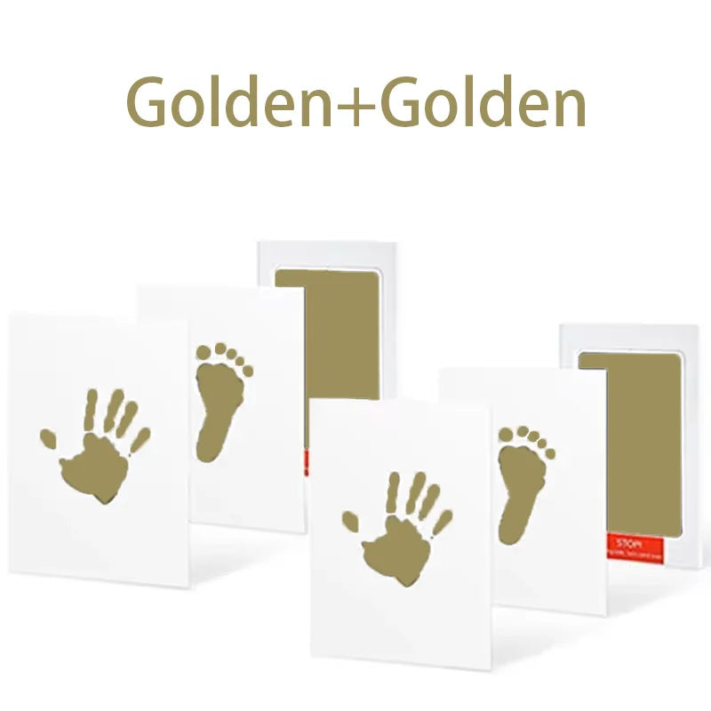 2-Set Baby Handprint & Footprint Ink Pads – Safe, Inkless Keepsake Kit for Babies or Pets