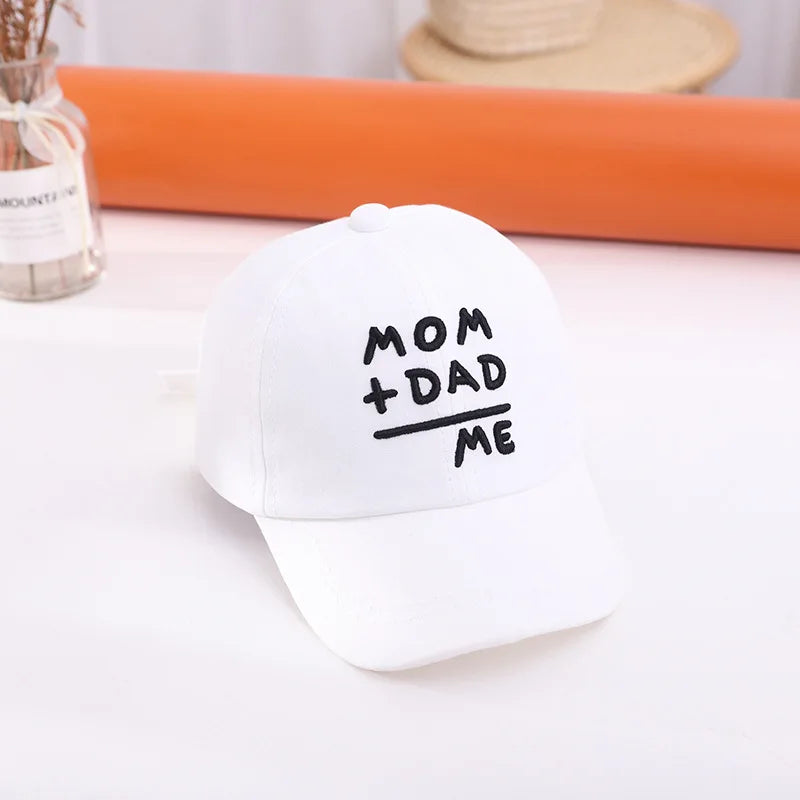Adjustable Cotton Baby Baseball Cap – Letter Embroidery Snapback Hat for 1–3Y