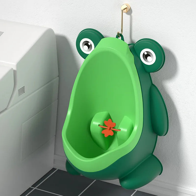 Wall-Mounted Cartoon Frog Baby Boy Potty – Toilet Training Urinal for Toddlers