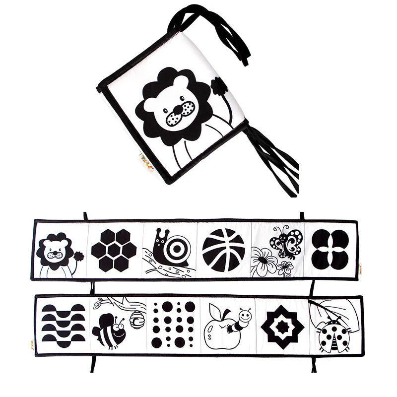 Soft Baby Cloth Book – Sensory Learning Toy for Infants Aged 0–12 Months