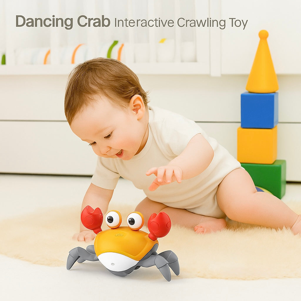 Dancing Crab Interactive Crawling Toy – Battery-Powered Escape Toy for Kids Aged 3–6