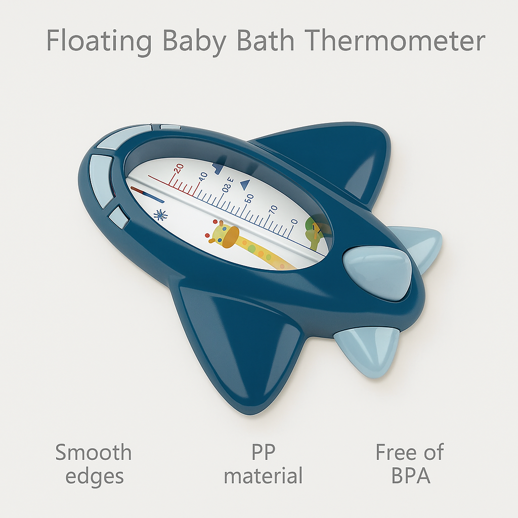 Floating Baby Bath Thermometer – Waterproof Digital Sensor with Safe Temperature Display