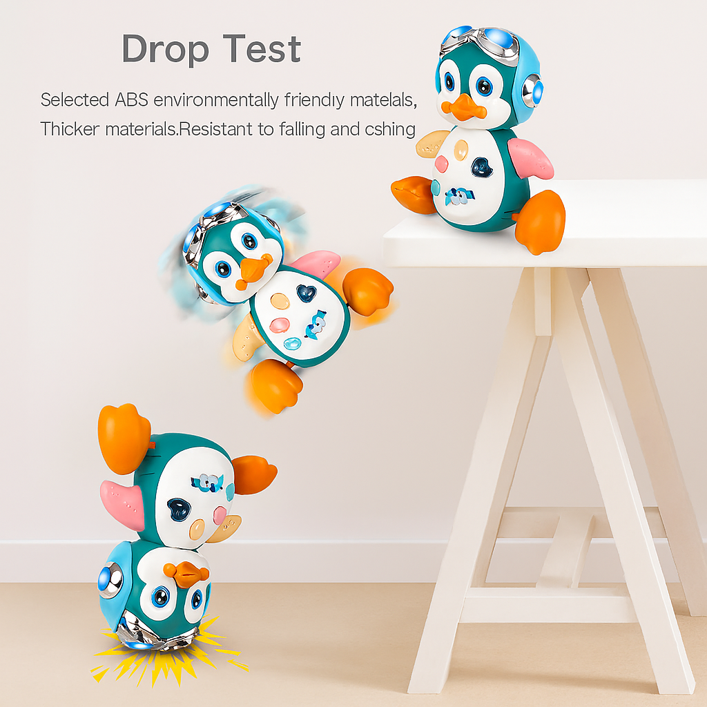 Baby Musical Crawling Penguin – Interactive Light-Up Toy for Tummy Time and Learning