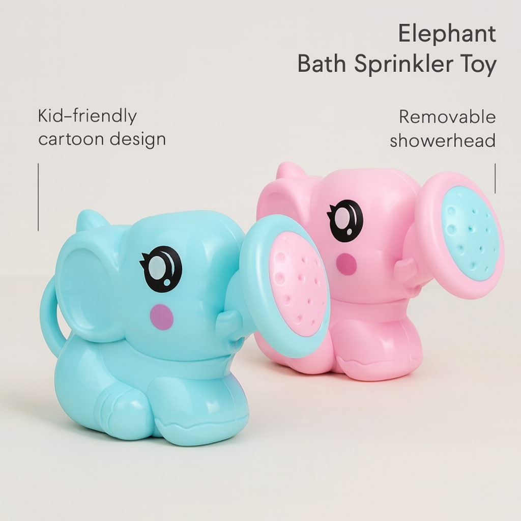 Elephant Bath Sprinkler Toy – Baby & Toddler Plastic Watering Pot for Fun Bath Time