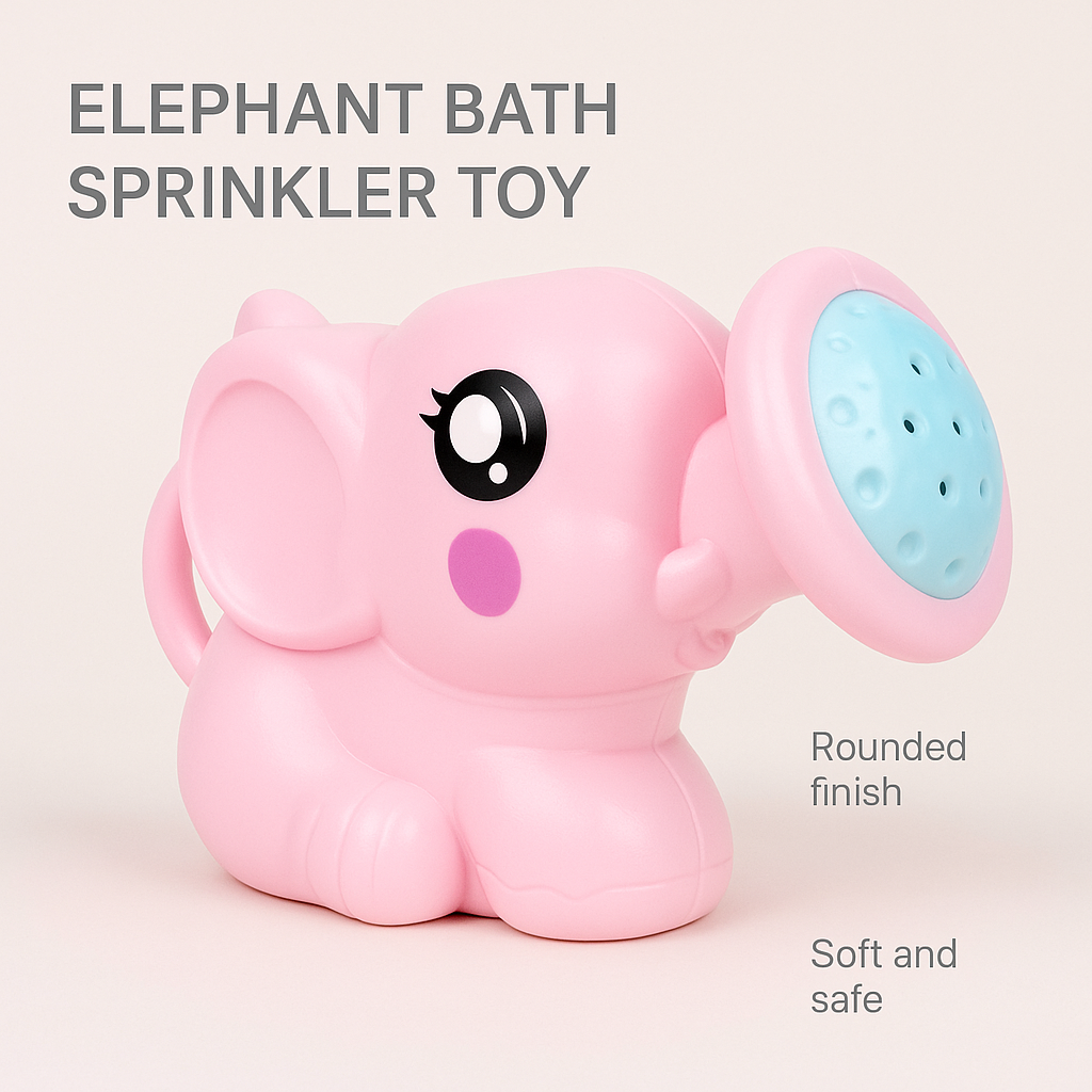 Elephant Bath Sprinkler Toy – Baby & Toddler Plastic Watering Pot for Fun Bath Time