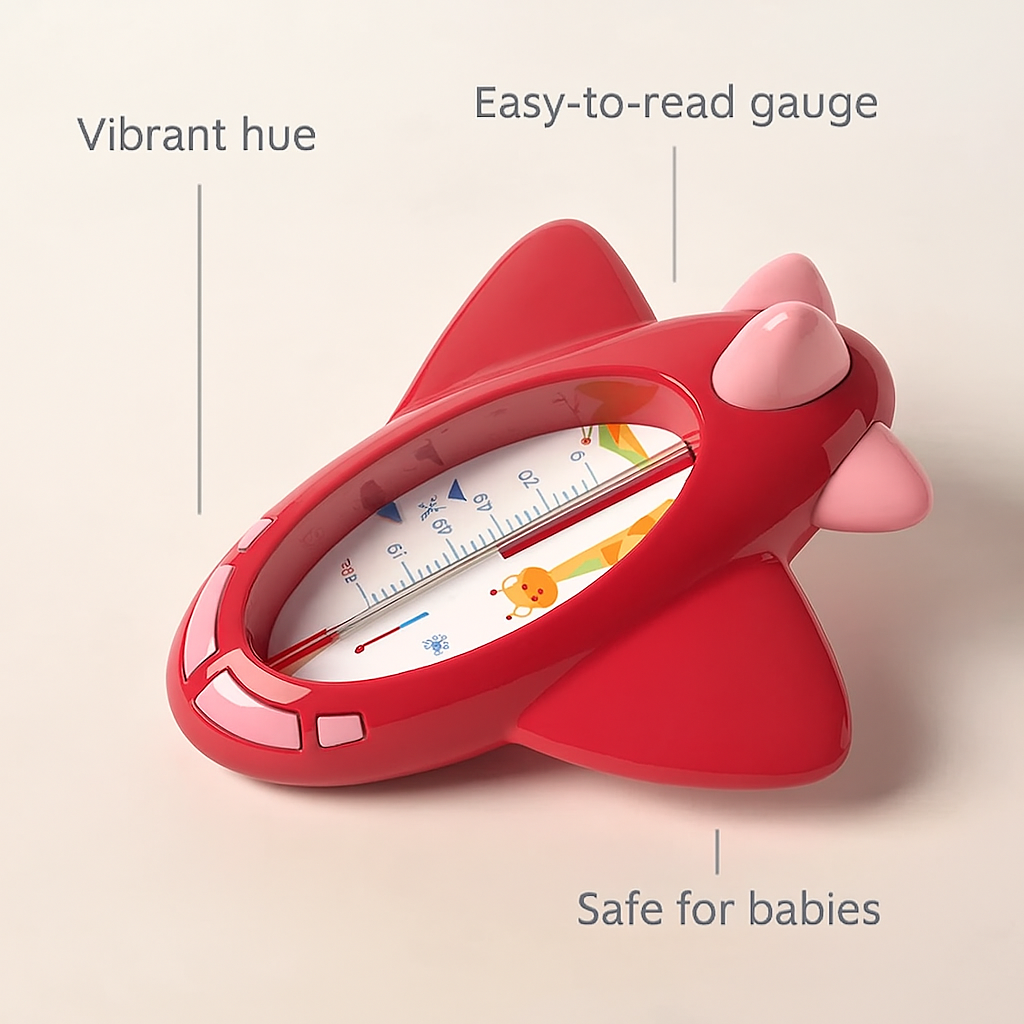 Floating Baby Bath Thermometer – Waterproof Digital Sensor with Safe Temperature Display