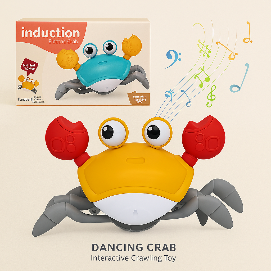 Dancing Crab Interactive Crawling Toy – Battery-Powered Escape Toy for Kids Aged 3–6