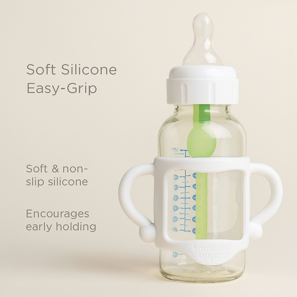 Soft Silicone Easy-Grip Bottle Handle for Narrow Baby Bottles – BPA-Free & Universal Fit