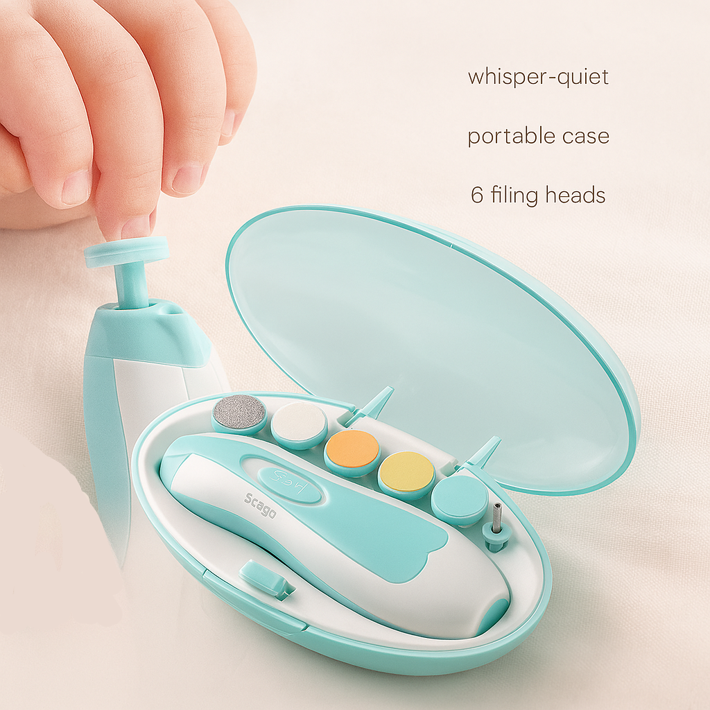 Baby Electric Nail Trimmer – Gentle Multifunction Nail Care Set for Infants & Toddlers