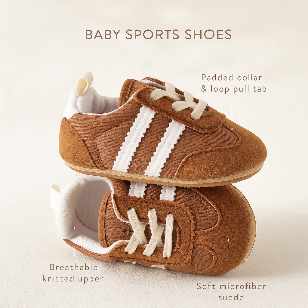 Baby Sports Shoes – Anti-Slip Casual Prewalkers for Boys & Girls