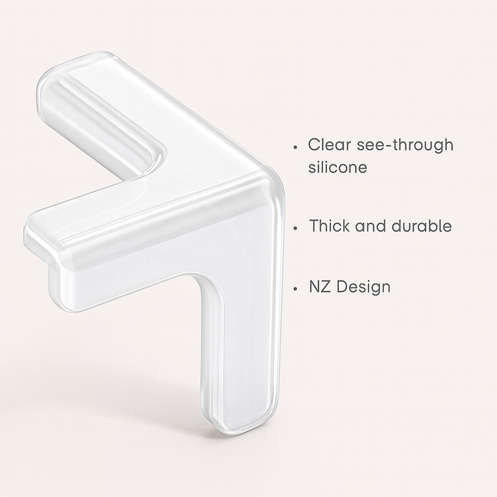 Silicone Corner Protectors – Soft Transparent Guards for Baby Safety (4/10pcs)