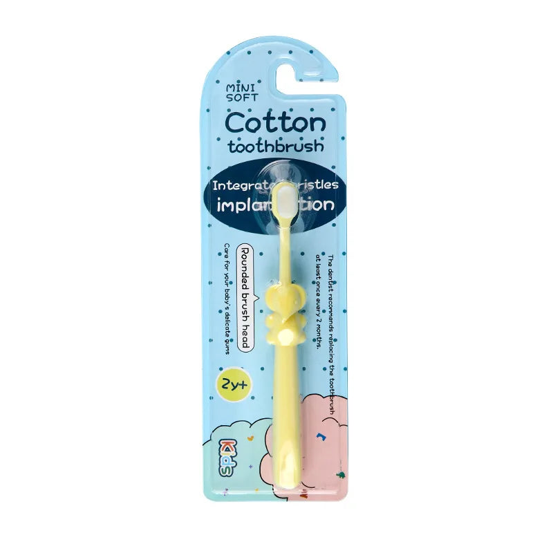 0–3 Years Cartoon Soft Toothbrush for Children – Gentle Oral Care with Cute Animal Handle
