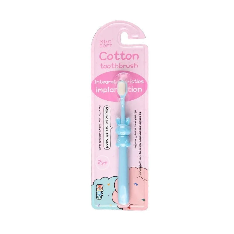 0–3 Years Cartoon Soft Toothbrush for Children – Gentle Oral Care with Cute Animal Handle