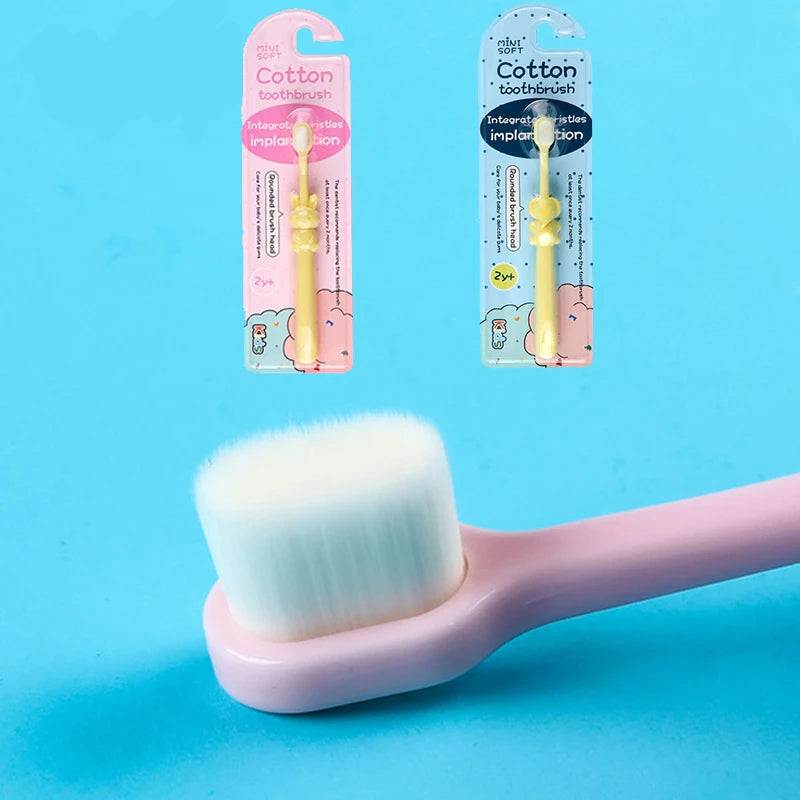 0–3 Years Cartoon Soft Toothbrush for Children – Gentle Oral Care with Cute Animal Handle