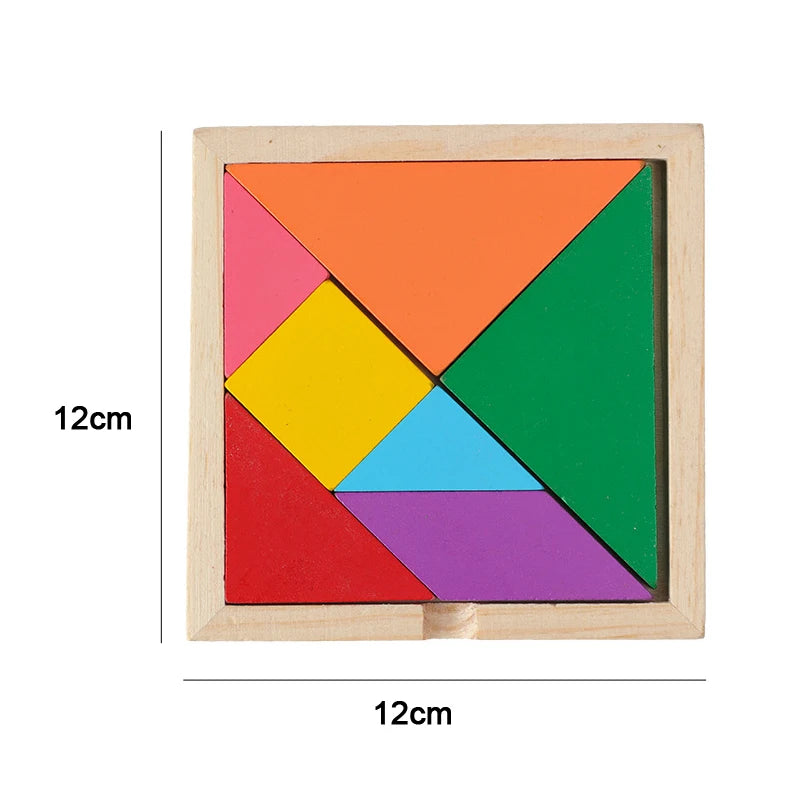 Montessori 3D Wooden Puzzle Toy – Educational Early Learning Game for Toddlers and Kids