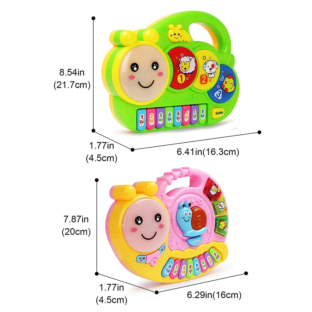 Kids Cartoon Piano Keyboard – Animal Sound & Light Educational Toy