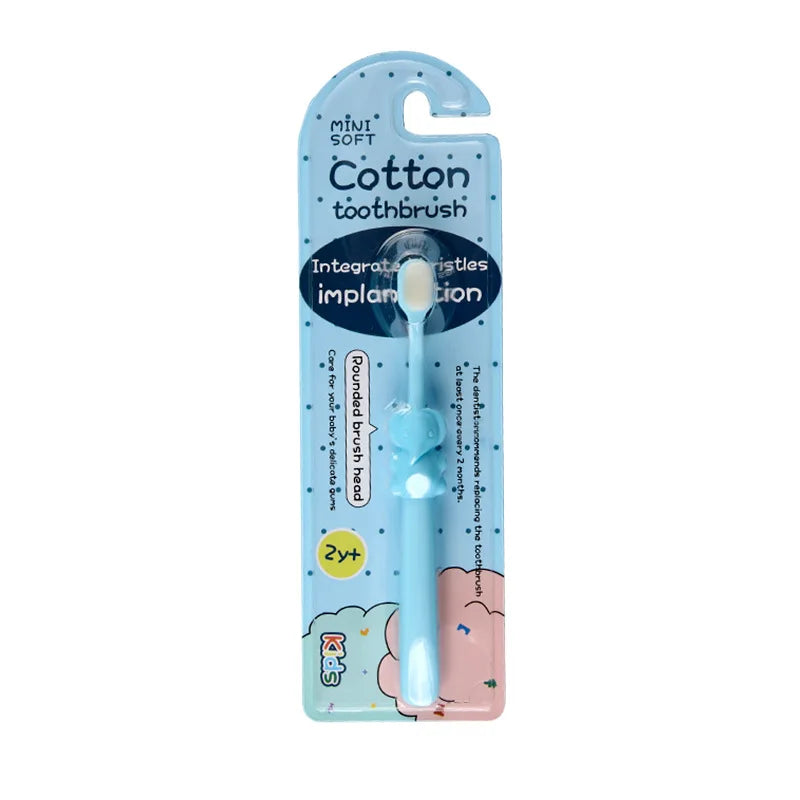 0–3 Years Cartoon Soft Toothbrush for Children – Gentle Oral Care with Cute Animal Handle