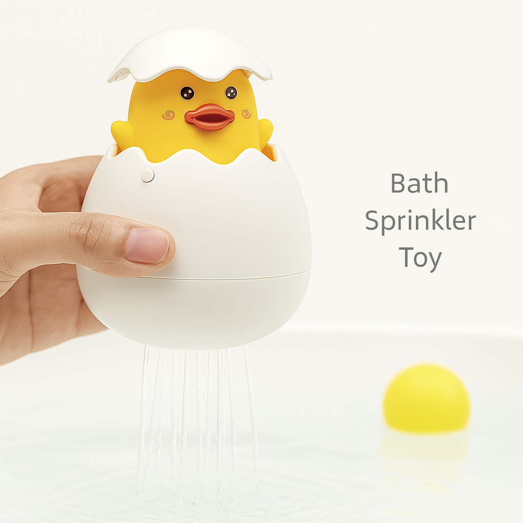 Baby Bath Sprinkler Toy – Cute Duck & Penguin Water Spray for Bath Time Fun