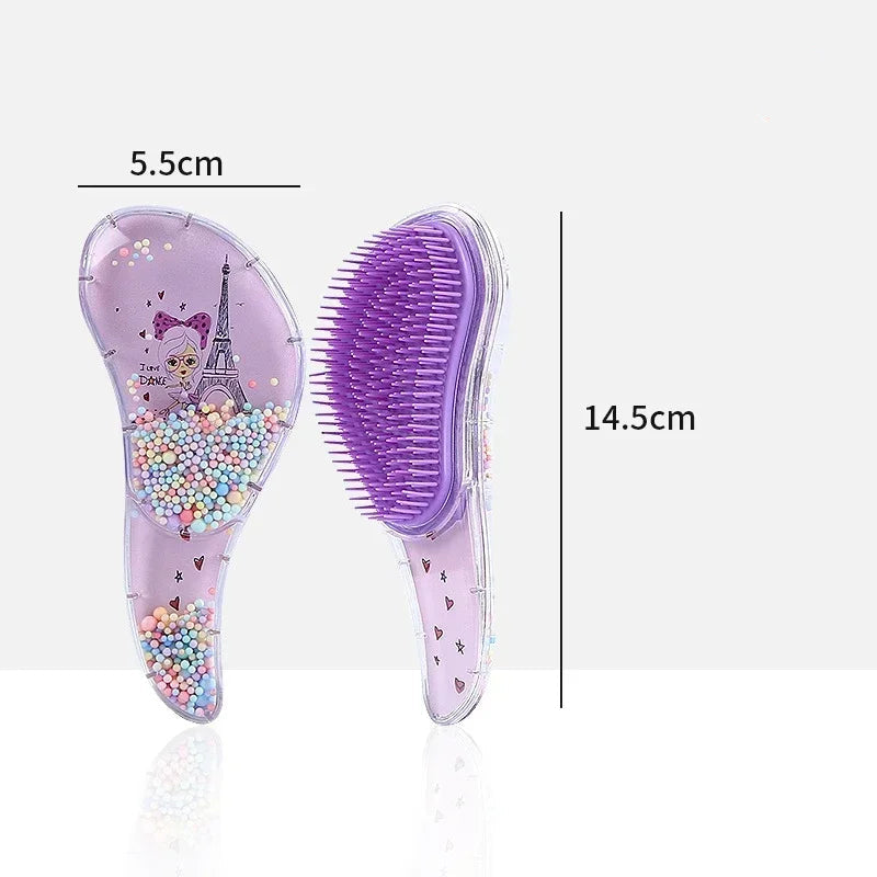 Cartoon Animal Baby Hair Comb – Anti-Knot Soft Scalp Massage Brush for Kids