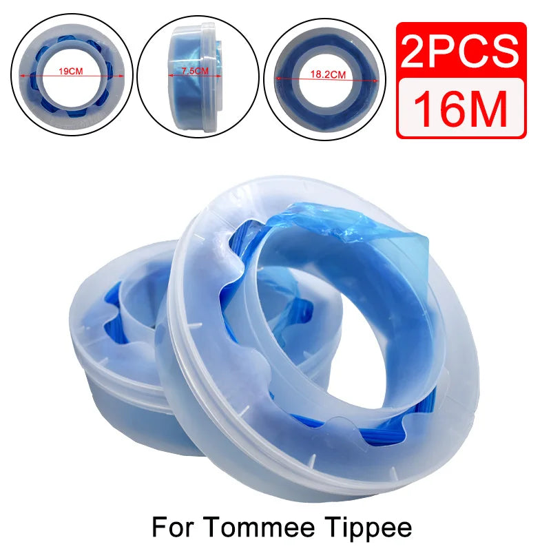1/2Pcs Diaper Refill Bags for Tommee Tippee Twist & Click – Degradable 7-Layer Odour Control Liners