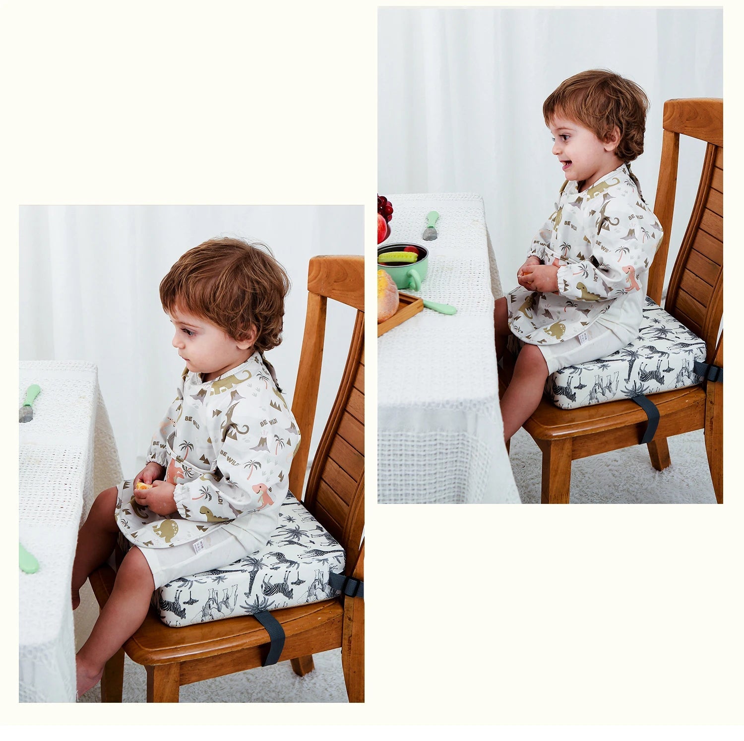 Adjustable Booster Seat Cushion – Removable Heightening Seat Pad for Toddlers