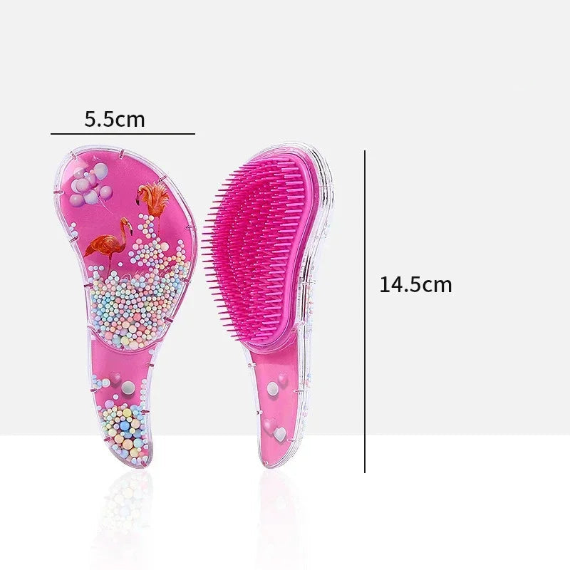 Cartoon Animal Baby Hair Comb – Anti-Knot Soft Scalp Massage Brush for Kids