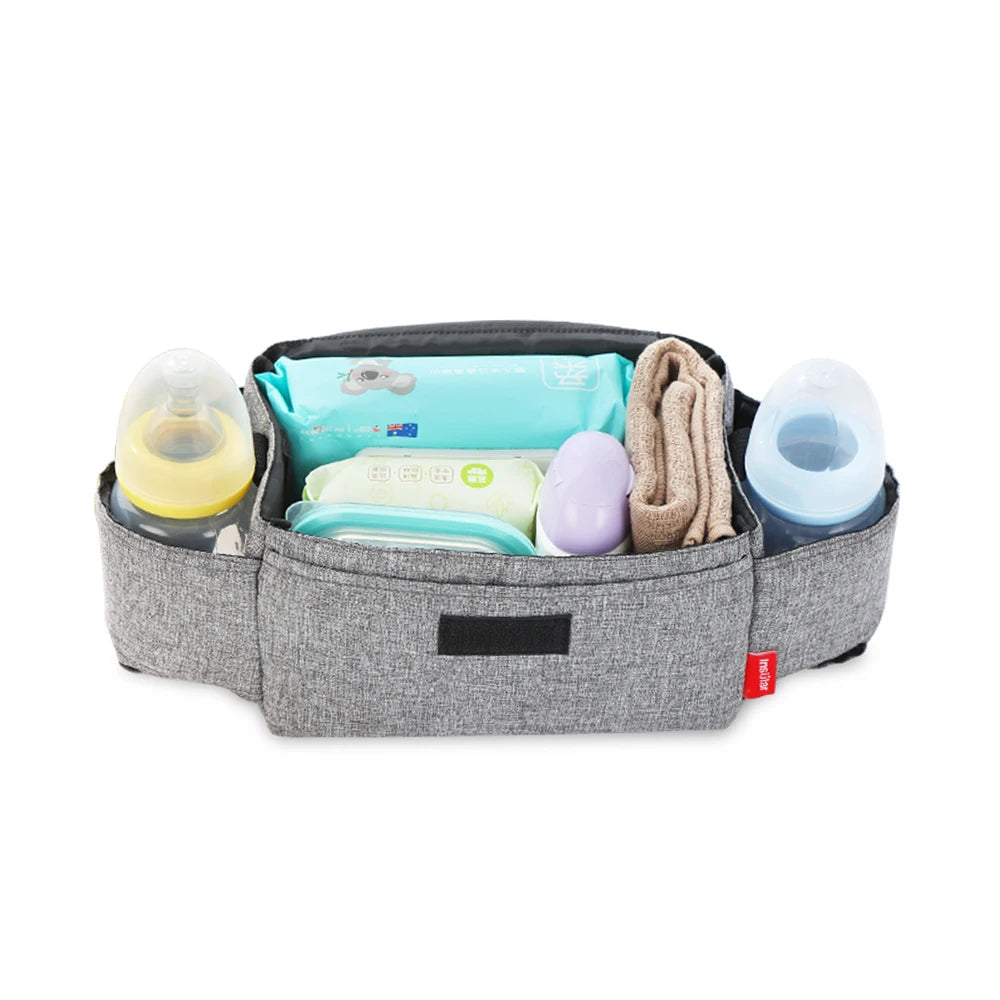 Baby Bottle & Diaper Storage Bag – Insulated Mummy Organiser for Strollers