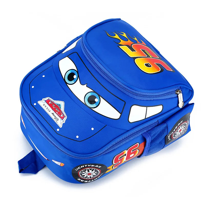 Cars-Themed Waterproof Lightweight Backpack – Kids’ Softback School Bag