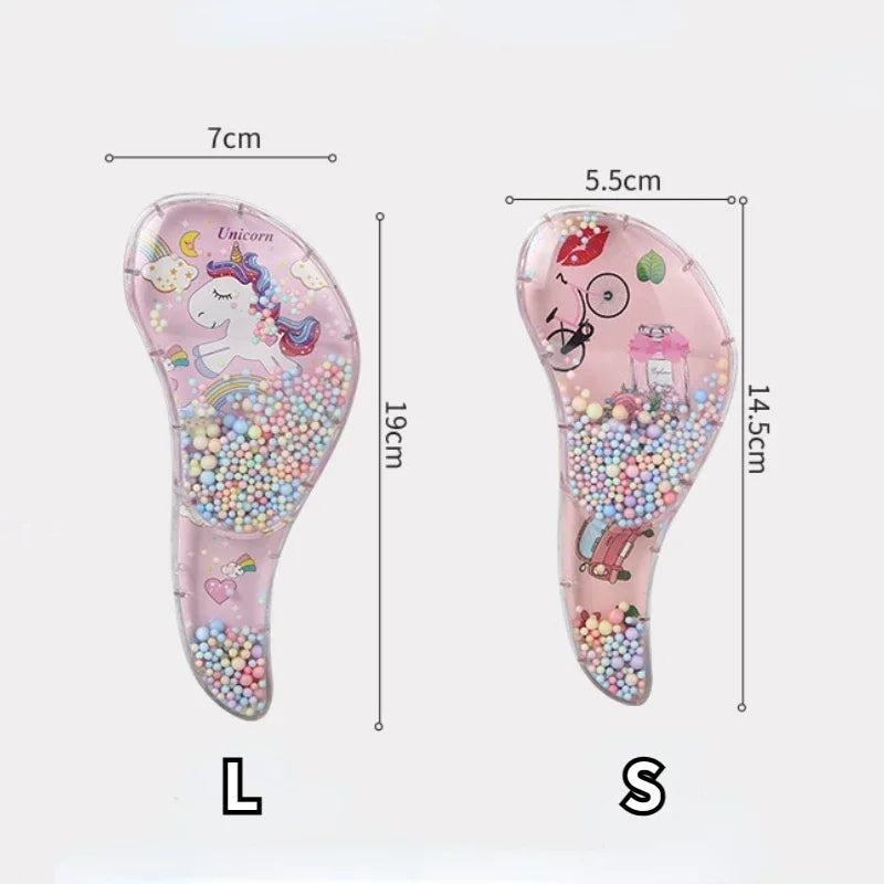 Cartoon Animal Baby Hair Comb – Anti-Knot Soft Scalp Massage Brush for Kids