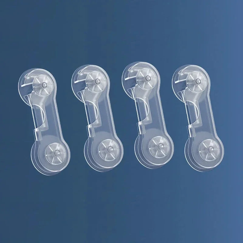 4/6pcs Baby Safety Drawer Locks – Anti-Pinch Cabinet & Fridge Lock Buckles